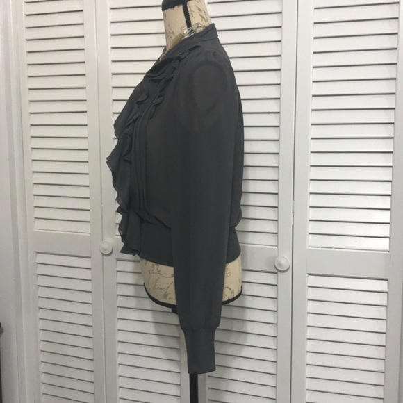 Express Sheer Ruffle Jacket - Picture 3 of 7